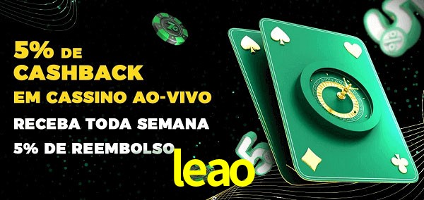 Promoções do cassino ao Vivo leao